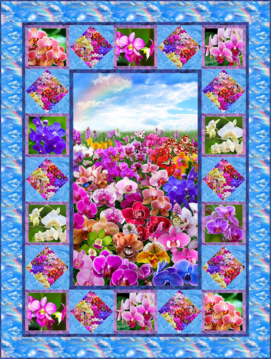 Orchid Garden Pattern