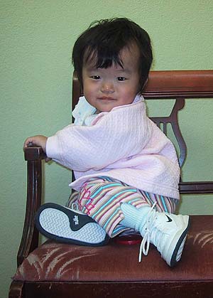 Sophie Relaxing in her Chair